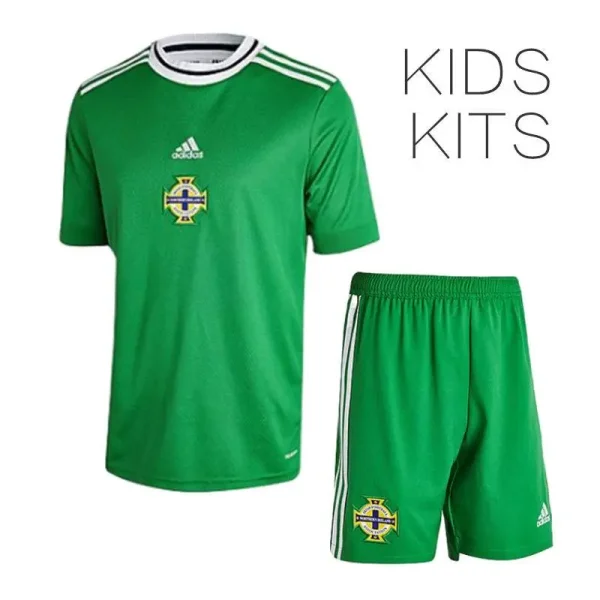 Northern Ireland 2022 Home Kids Jersey And Shorts Kit