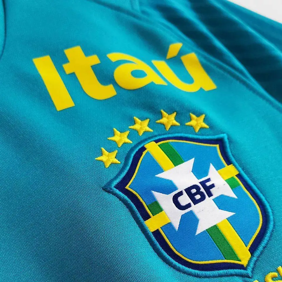 Brazil 2022 Pre-Match Jersey - Lake Blue