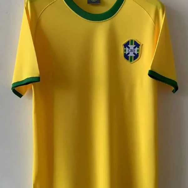 Brazil 1970 World Cup Home Retro Jersey