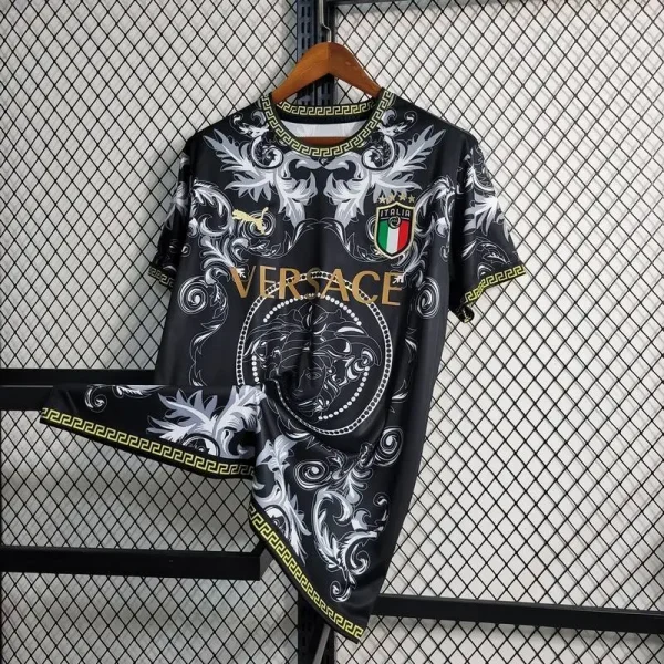 Italy 2023/24 Versace Co-Branded Edition Jersey Black