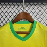 Brazil 2023/24 Home Kids Jersey And Shorts Kit