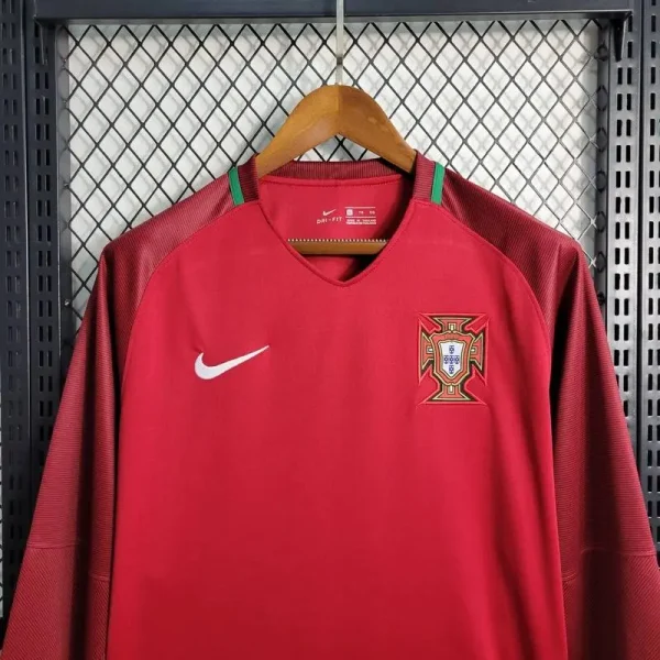 Portugal 2016/17 Home Long Sleeves Retro Jersey
