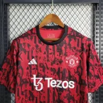 Manchester United 2023/24 Pre-Match Training Jersey Red Black