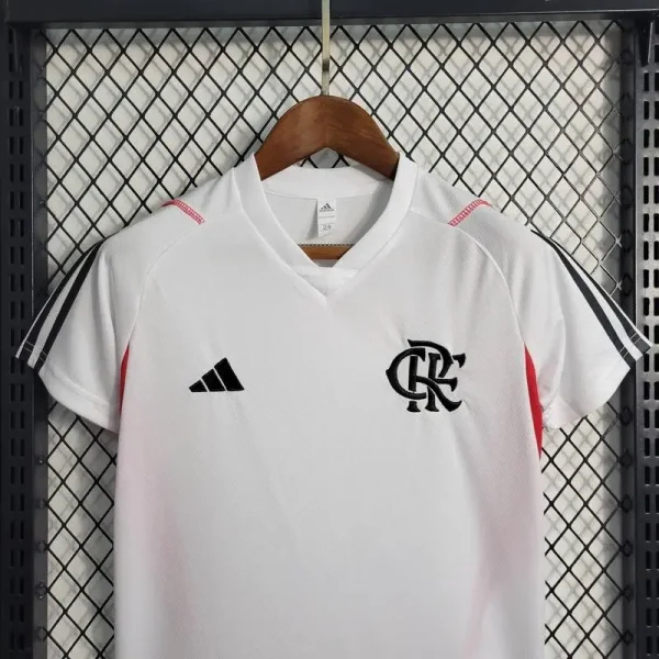 Flamengo 2023/24 White Kids Jersey And Shorts Kit