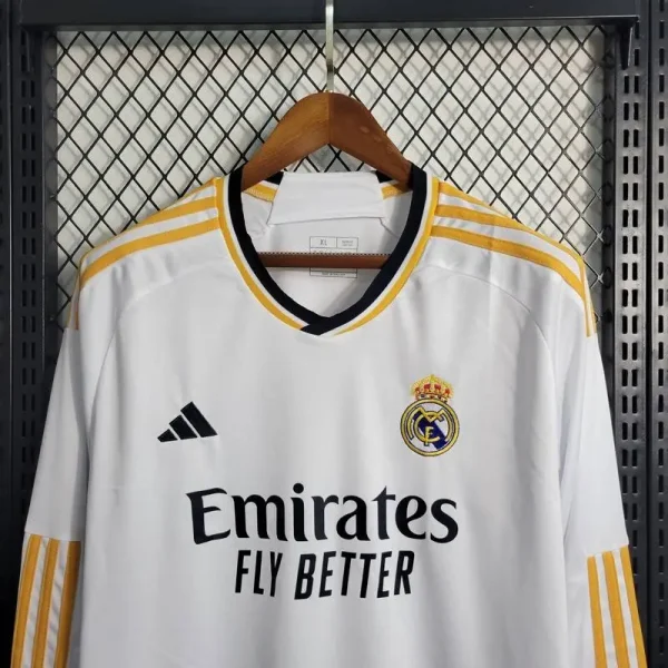 Real Madrid 2023/24 Home Long Sleeves Jersey