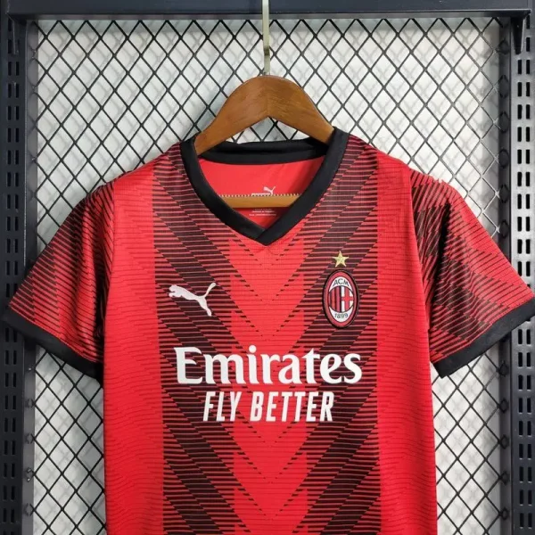 AC Milan 2023/24 Home Kids Jersey And Shorts Kit