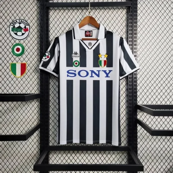 Juventus 1995/96 Home ZIDANE #21 With Patches Retro Jersey