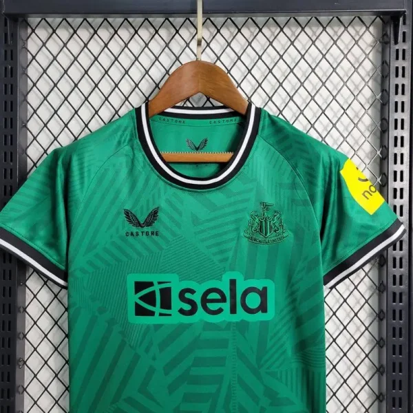 Newcastle United 2023/24 Away Kids Jersey And Shorts Kit