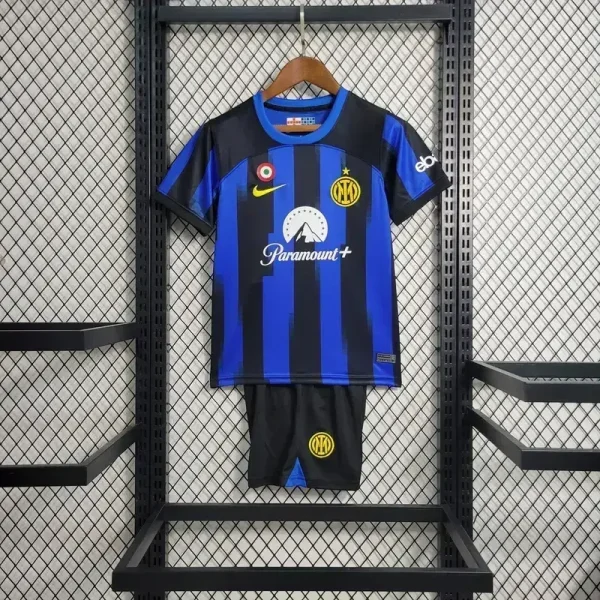 Inter Milan 2023/24 Home Kids Jersey And Shorts Kit