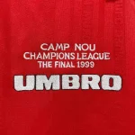 Manchester United 1999 Home Champion League Final Retro Jersey
