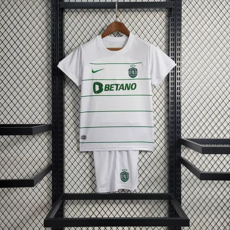 Sporting CP 2023/24 Away Kids Jersey And Shorts Kit