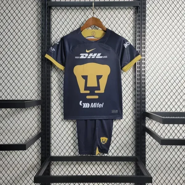 Pumas UNAM 2023/24 Away Kids Jersey And Shorts Kit