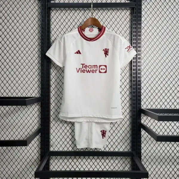 Manchester United 2023/24 Third Kids Jersey And Shorts Kit
