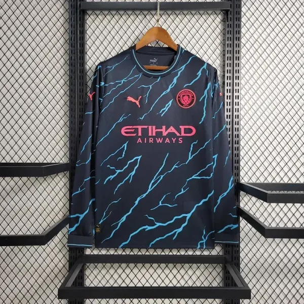 Manchester City 2023/24 Third Long Sleeves Jersey