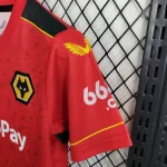 Wolves 2023/24 Away Kids Jersey And Shorts Kit