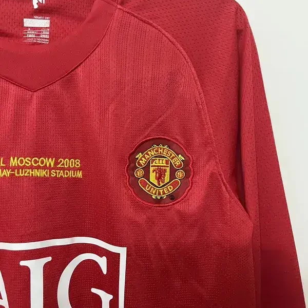 Manchester United 2008 Home Long Sleeves Retro Jersey