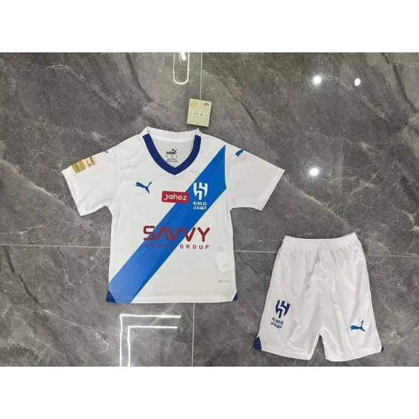 Al Hilal SC 2023/24 Away Kids Jersey And Shorts Kit
