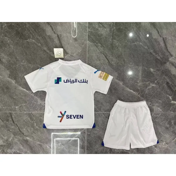 Al Hilal SC 2023/24 Away Kids Jersey And Shorts Kit