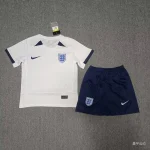 England 2023/24 Women's Word Cup Home Kids Jersey And Shorts Kit