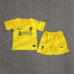 Liverpool 2023/24 Goalkeeper Kids Jersey And Shorts Kit