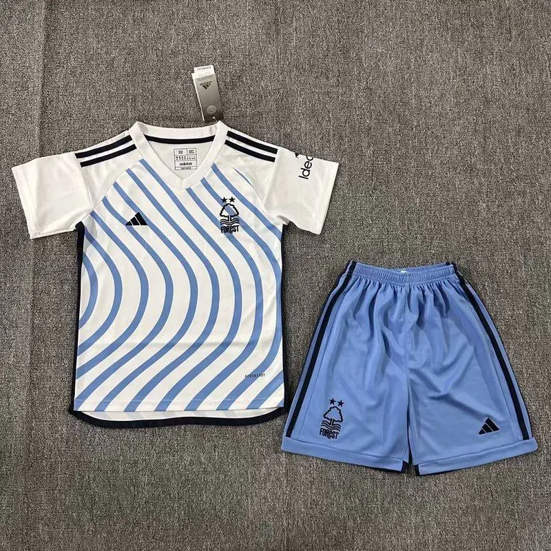 Nottingham Forest 2023/24 Away Kids Jersey And Shorts Kit