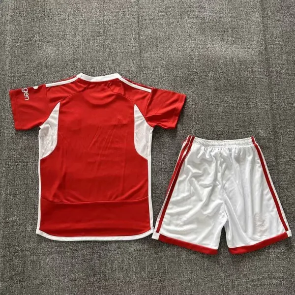 Nottingham Forest 2023/24 Home Kids Jersey And Shorts Kit