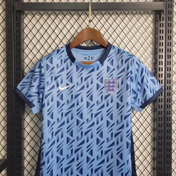 England 2023/24 Women's Word Cup Away Kids Jersey And Shorts Kit