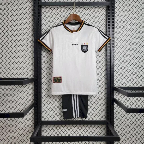 Germany 1996 Home Kids Jersey And Shorts Kit