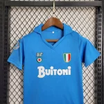 Napoli 1987/88 Home Kids Jersey And Shorts Kit