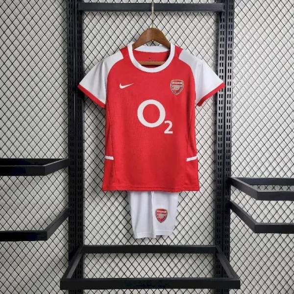 Arsenal 2002/04 Home Kids Jersey And Shorts Kit