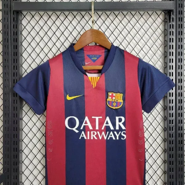 Barcelona 2014/15 Home Kids Jersey And Shorts Kit