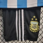 Argentina 2022 Word Cup Home 3-Stars Kids Jersey And Shorts Kit