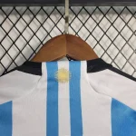 Argentina 2022 Word Cup Home 3-Stars Kids Jersey And Shorts Kit