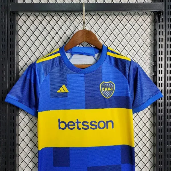 Boca Juniors 2023/24 Home Kids Jersey And Shorts Kit