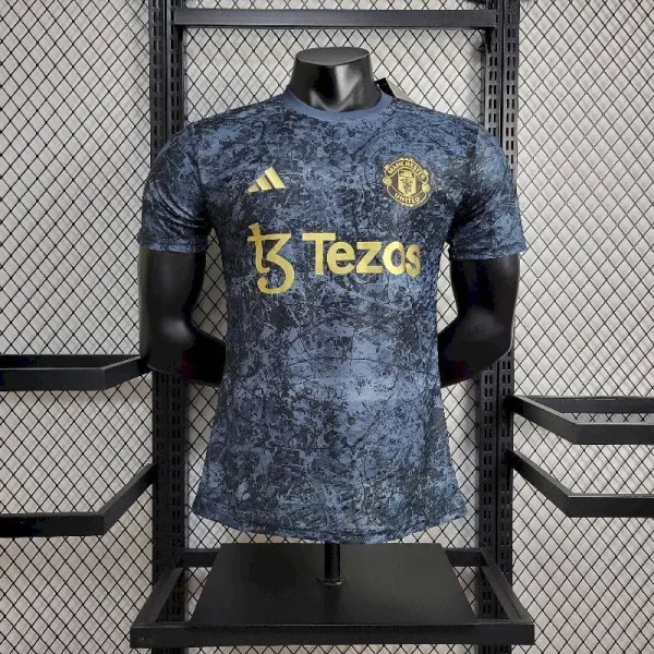 Manchester United 2024/25 Stone Roses Pre-Match Player Version Jersey