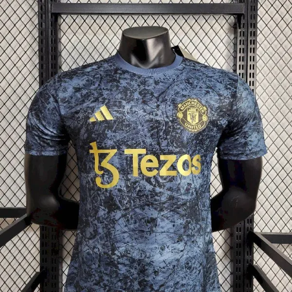 Manchester United 2024/25 Stone Roses Pre-Match Player Version Jersey