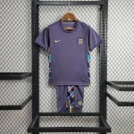 England 2024/25 Euro Away Kids Jersey And Shorts Kit