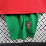 Portugal 2024/25 Euro Home Kids Jersey And Shorts Kit