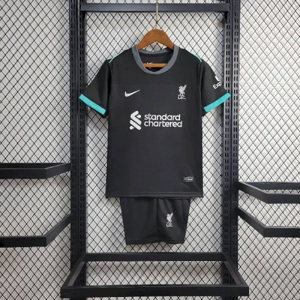 Liverpool 2024/25 Away Kids Jersey And Shorts Kit