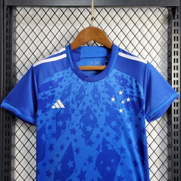 Cruzeiro 2024/25 Home Kids Jersey And Shorts Kit