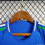 Italy 2024/25 Euro Home Kids Jersey And Shorts Kit