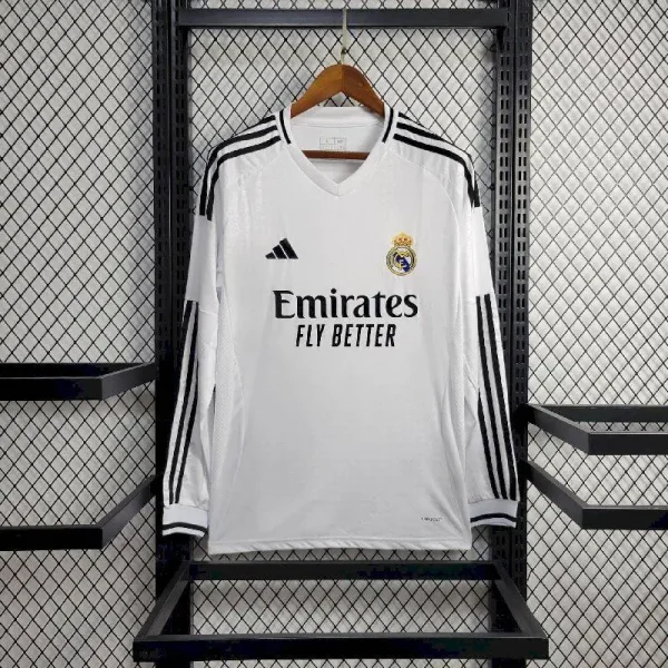 Real Madrid 2024/25 Home Long Sleeves Jersey