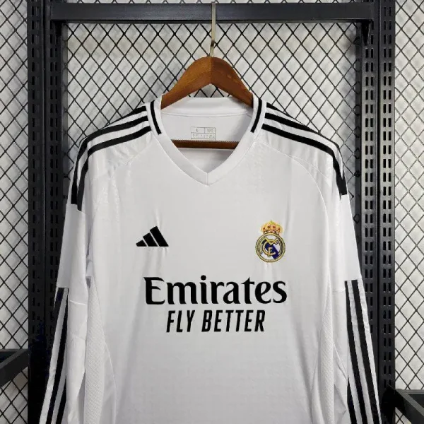 Real Madrid 2024/25 Home Long Sleeves Jersey